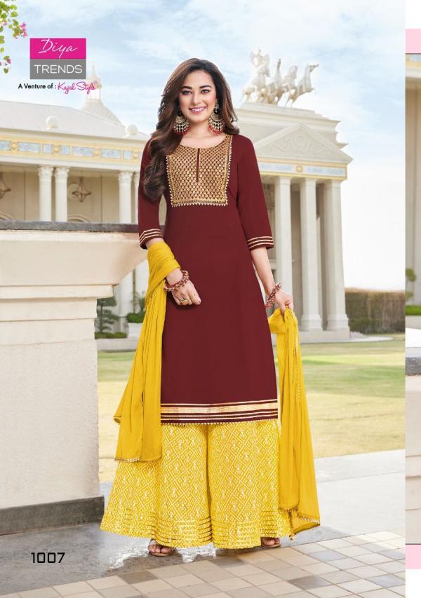 Diya Swag 1 Festive Wear Kurti With Sharara Edition